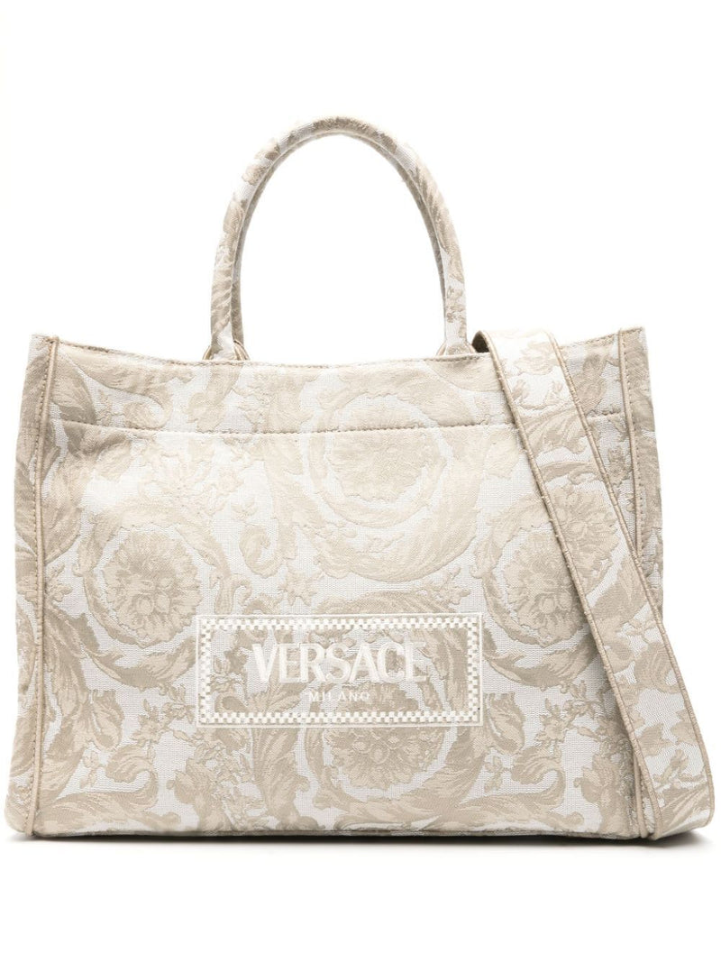 Versace Large Tote Embroidery Jacquard - Women