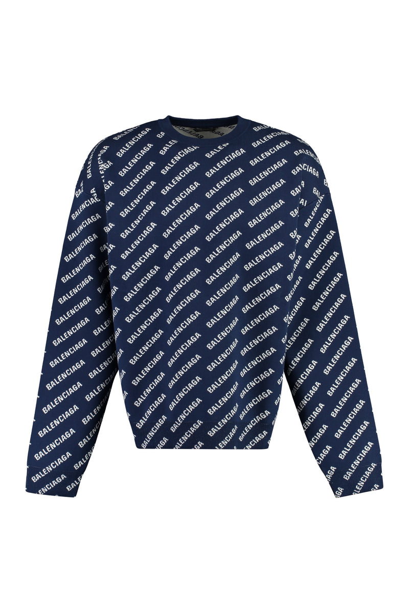 Balenciaga Long Sleeve Crew-neck Sweater - Men