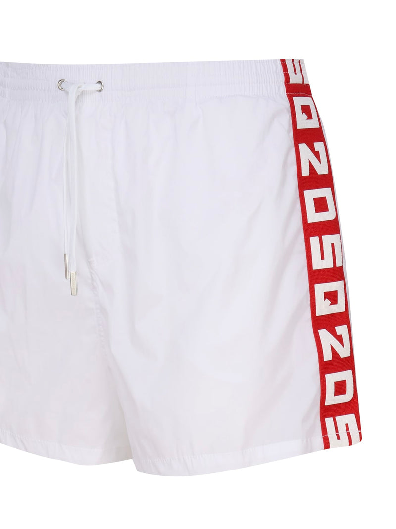 Dsquared2 Midi Boxer Swimsuit With Logo - Men