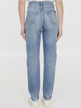 Saint Laurent Button Detailed Skinny Jeans - Women