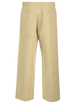 Burberry Wide Leg Chino Trousers - Men