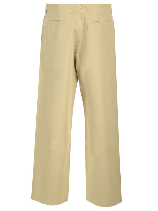 Burberry Wide Leg Chino Trousers - Men