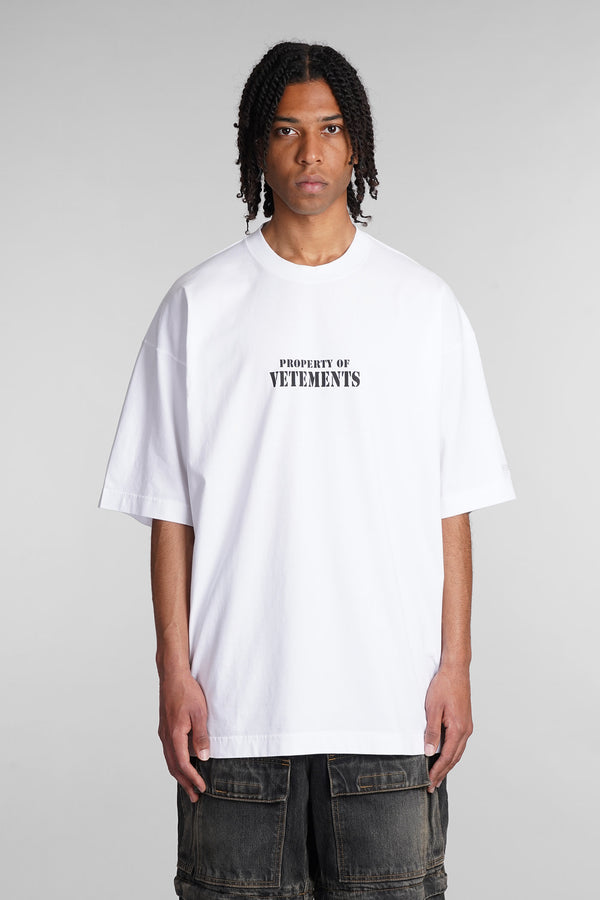 VETEMENTS T-shirt In White Cotton - Men