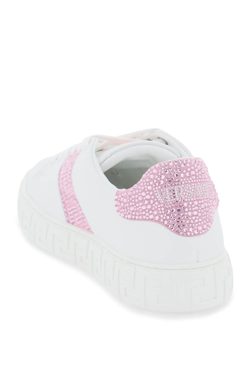 Versace Greca Sneakers With Crystals - Women