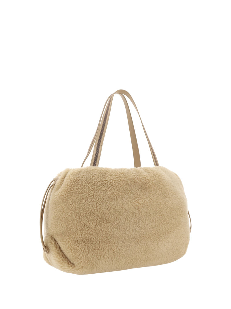 Brunello Cucinelli Teddy Fabric Handbag - Women