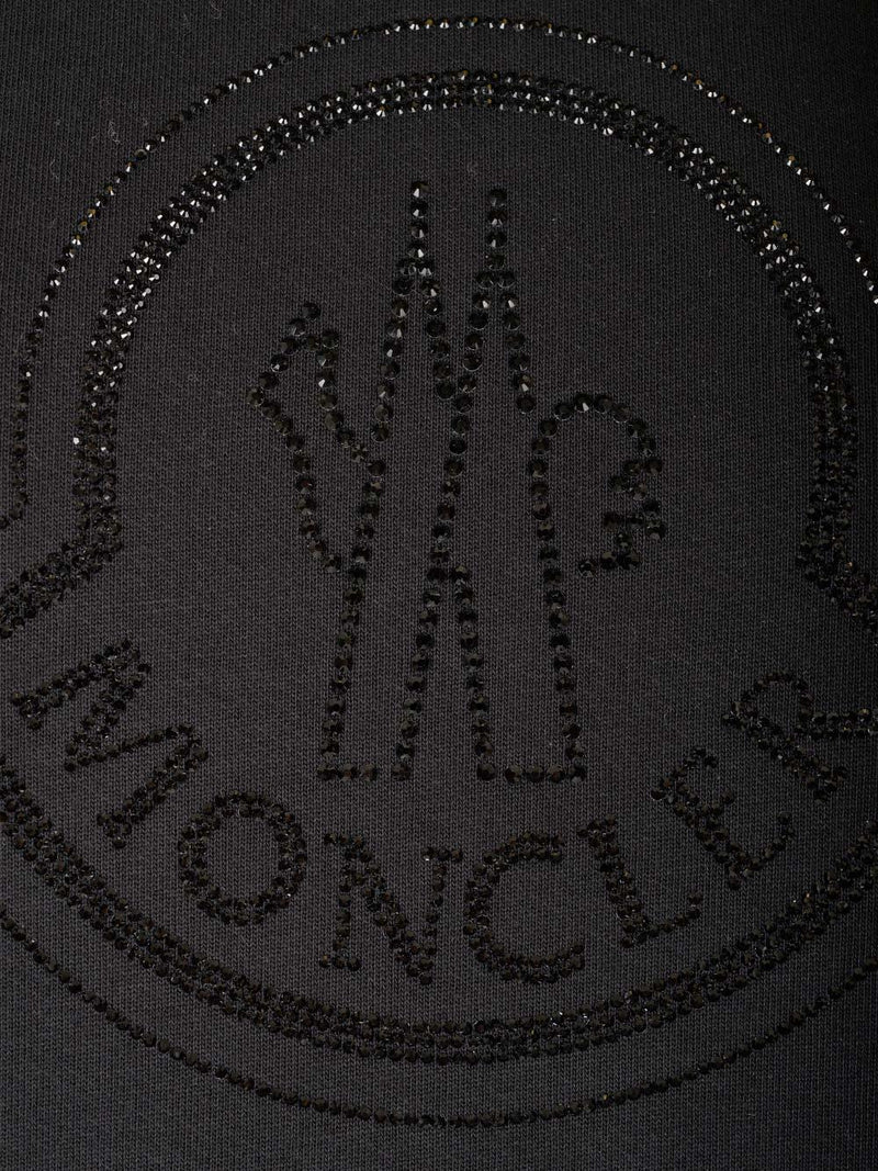 Moncler Logo Sweatshirt With Crystals - Women - Piano Luigi