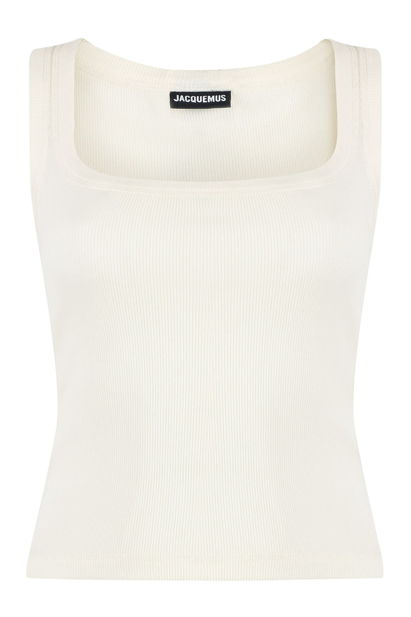 Jacquemus Gros Grain Cotton Tank Top - Women