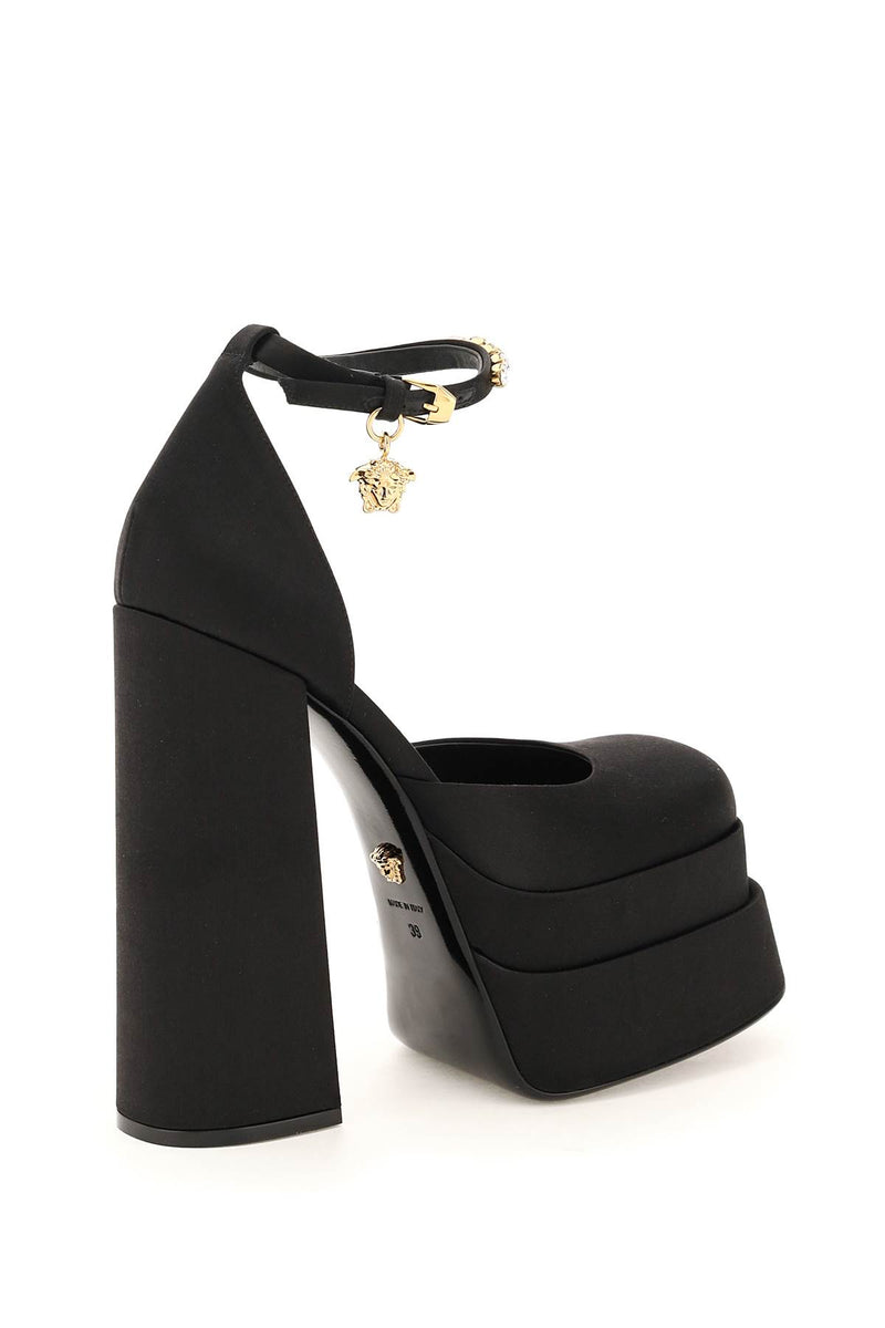 Versace Medusa Aevitas Satin Pumps - Women