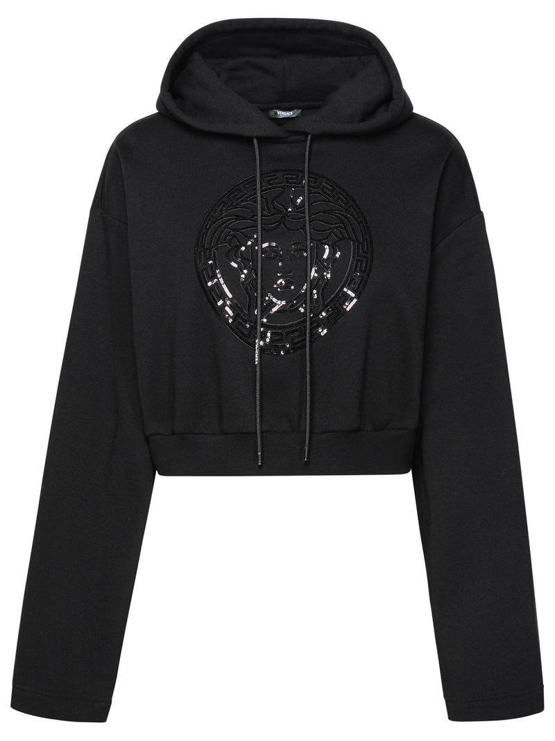 Versace medusa Black Cotton Sweatshirt - Women