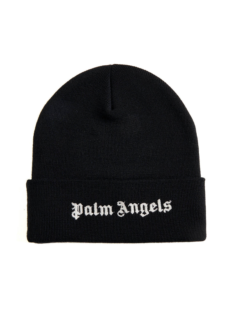 Palm Angels Embroidered Logo Beanie Hat - Women