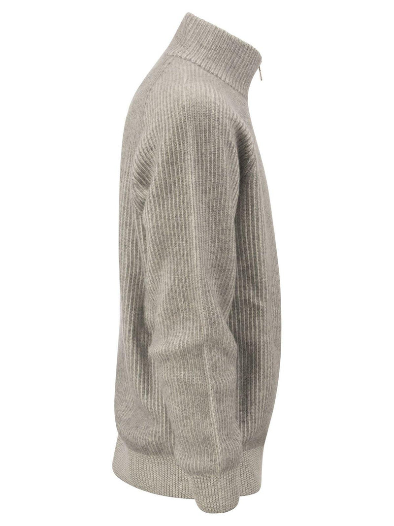 Half-zipped Knitted Jumper Brunello Cucinelli - Men