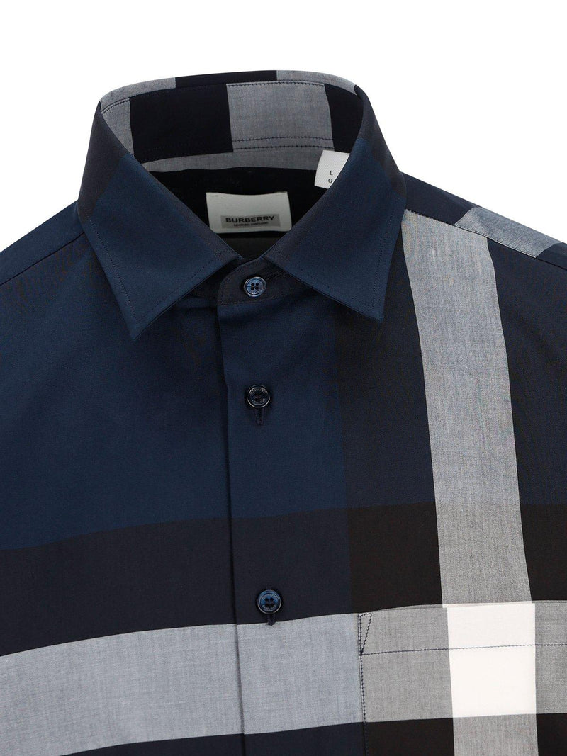 Burberry Check-pattern Short Sleeved Shirt - Men