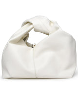 J.W. Anderson White Leather Hobo Twister Bag - Women - Piano Luigi