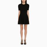 Valentino Black Short Dress With Toile Iconographe Motif - Women