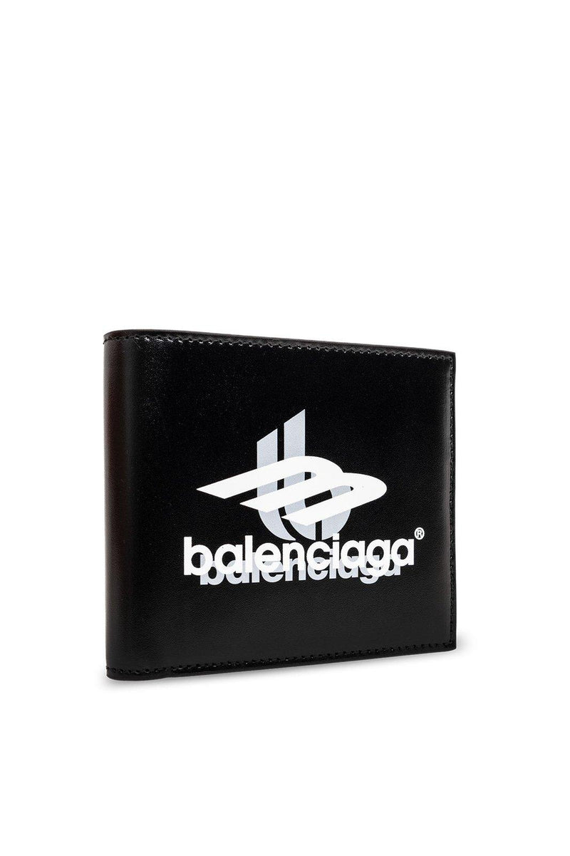 Balenciaga Logo Printed Bifold Wallet - Men