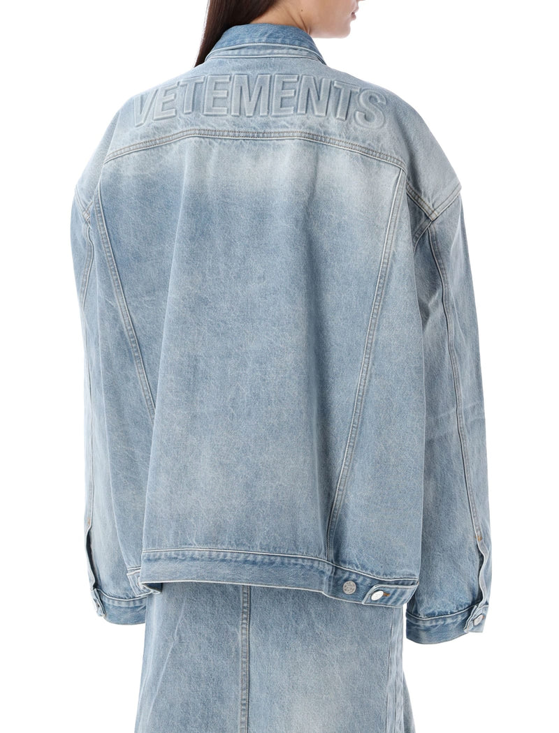 VETEMENTS Logo Denim Jacket - Unisex