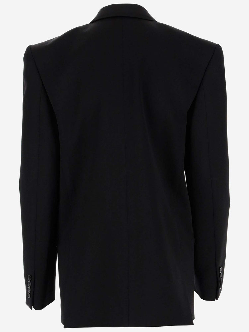 Saint Laurent Double-breasted Long-sleeved Jacket - Women