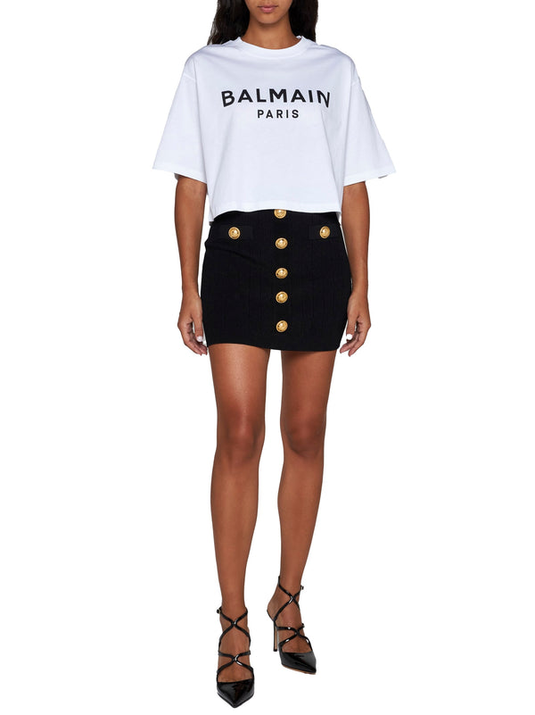 Balmain Cotton Crew-neck T-shirt - Women