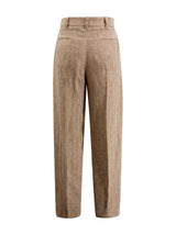Brunello Cucinelli Tailored Linen Trousers - Women