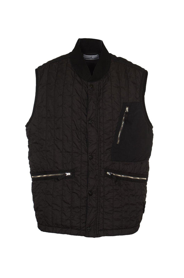 Stone Island Stella Button-up Quilted Padded Gilet - Men