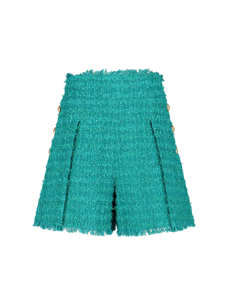 Balmain Tweed Shorts - Women