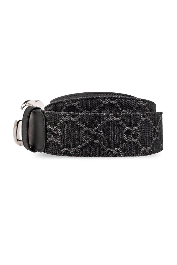 Gucci Logo Plaque Monogrammed Belts - Women