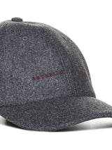 Brunello Cucinelli Logo Embroidered Curved Peak Baseball Cap - Men