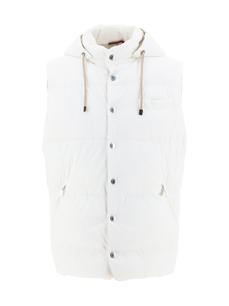 Brunello Cucinelli Hooded Padded Gilet - Men