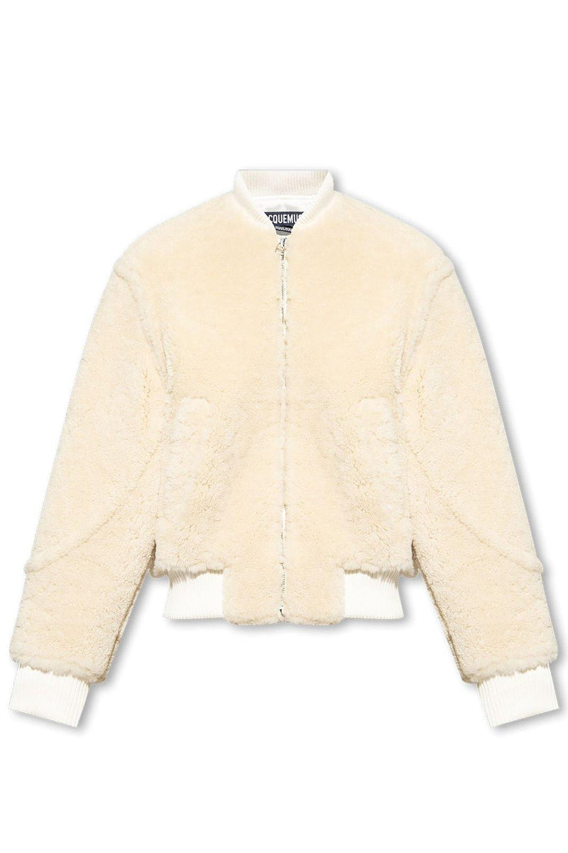 Jacquemus Le Blouson Pilou Shearling Bomber Jacket - Men