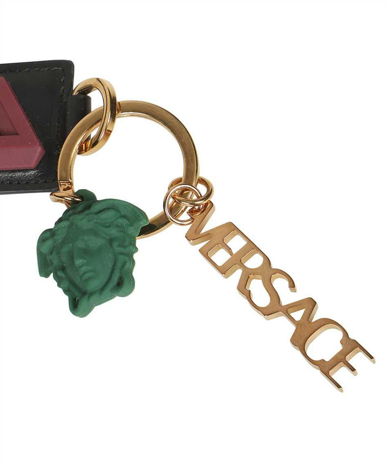 Versace Leather Keyring - Men - Piano Luigi