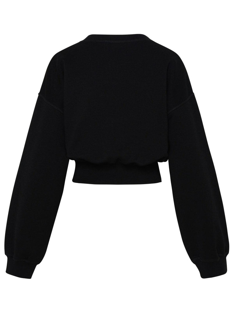 Dsquared2 Black Cotton Sweatshirt - Women - Piano Luigi