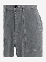 Woolrich Stretch Cotton Short Pants With Striped Pattern - Men