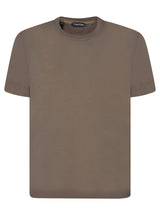 Tom Ford Ribbed Military Green T-shirt - Men - Piano Luigi