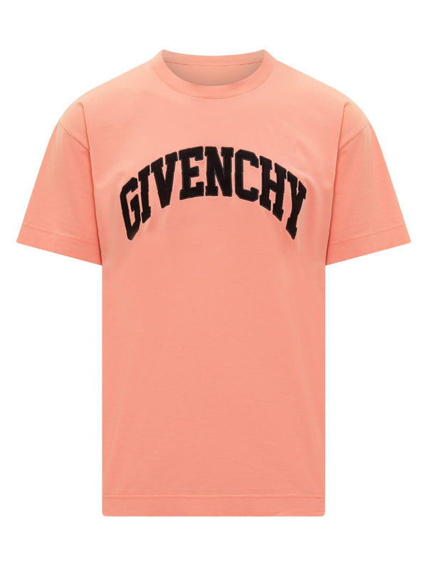 Givenchy T-shirt In Rose-pink Cotton - Men