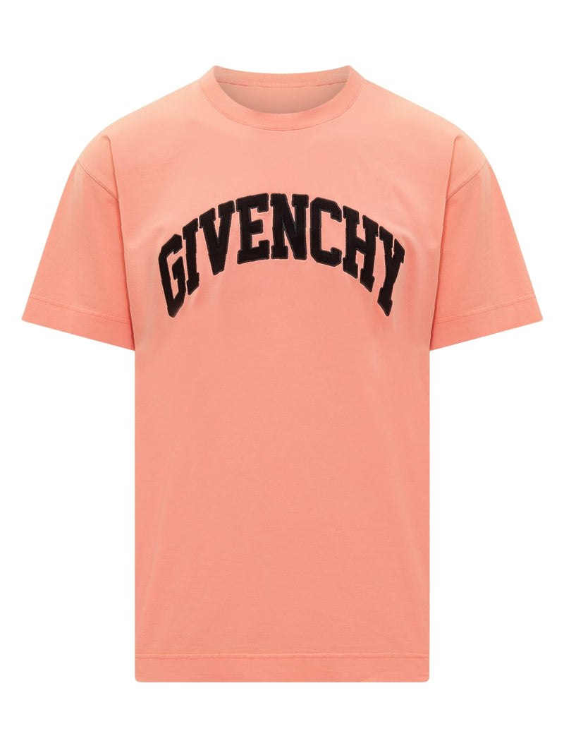 Givenchy T-shirt In Rose-pink Cotton - Men