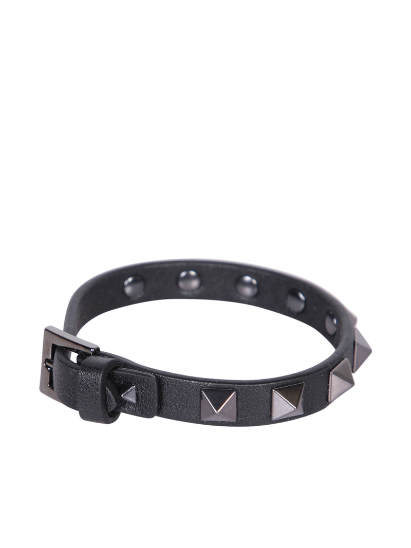 Valentino Rockstud Black/silver Bracelet - Men