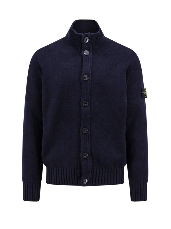 Stone Island Compass Patch Button-up Cardigan - Men