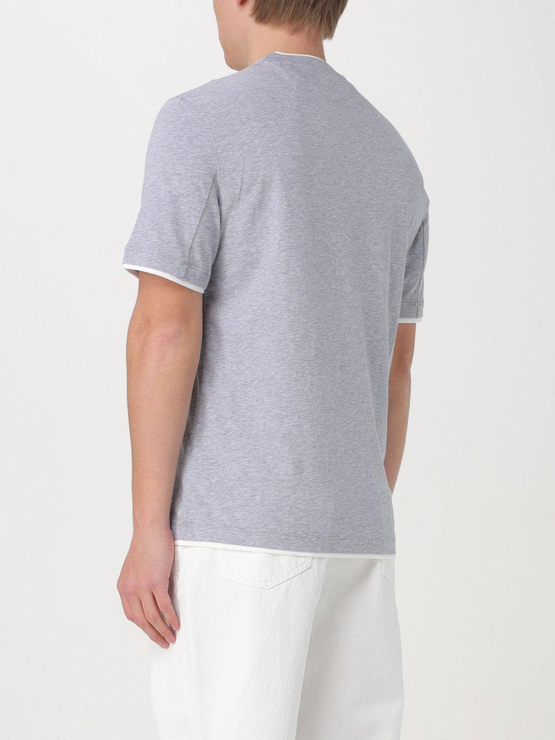 Layered-effect Crewneck T-shirt Brunello Cucinelli - Men