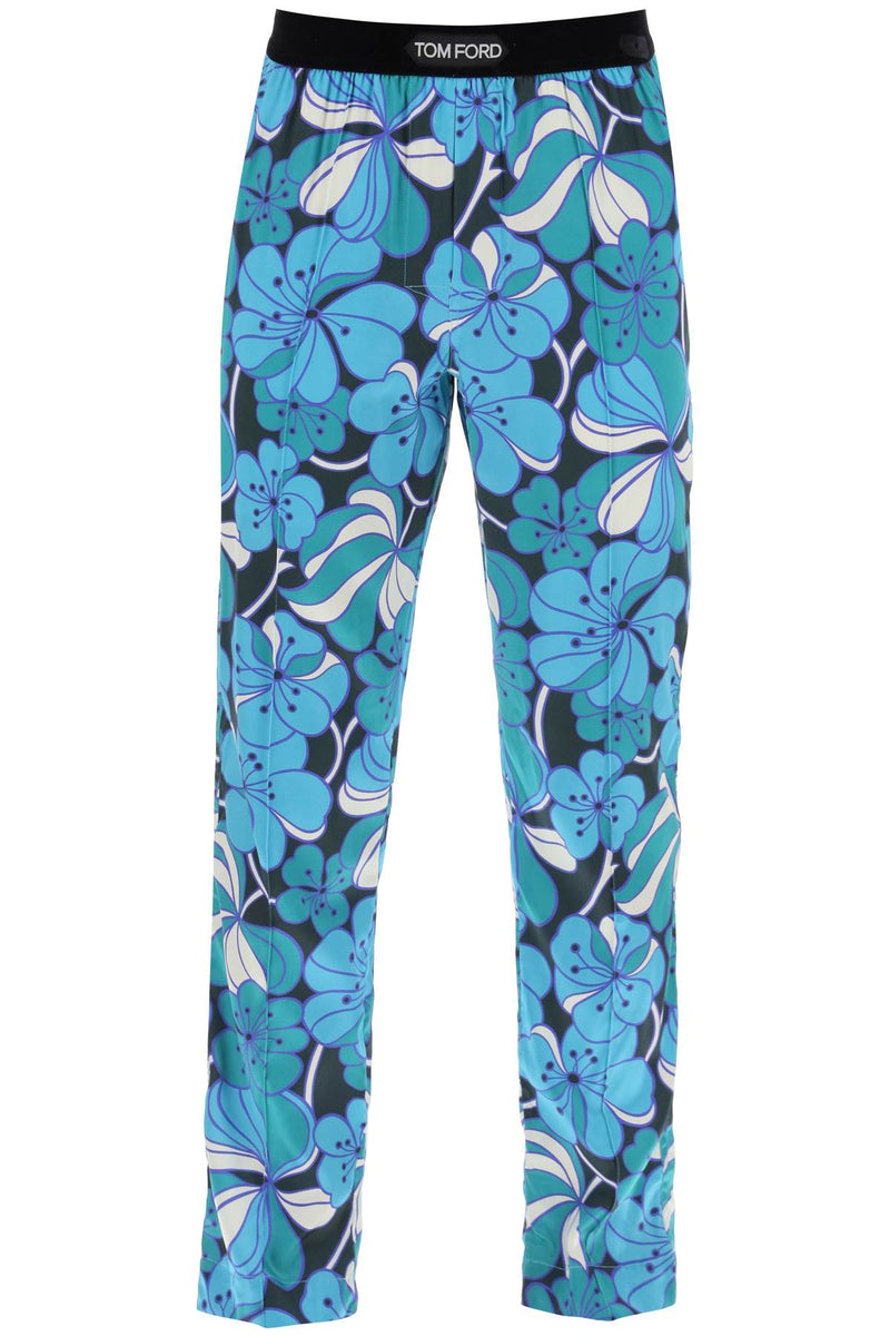 Tom Ford Pajama Pants In Floral Silk - Men