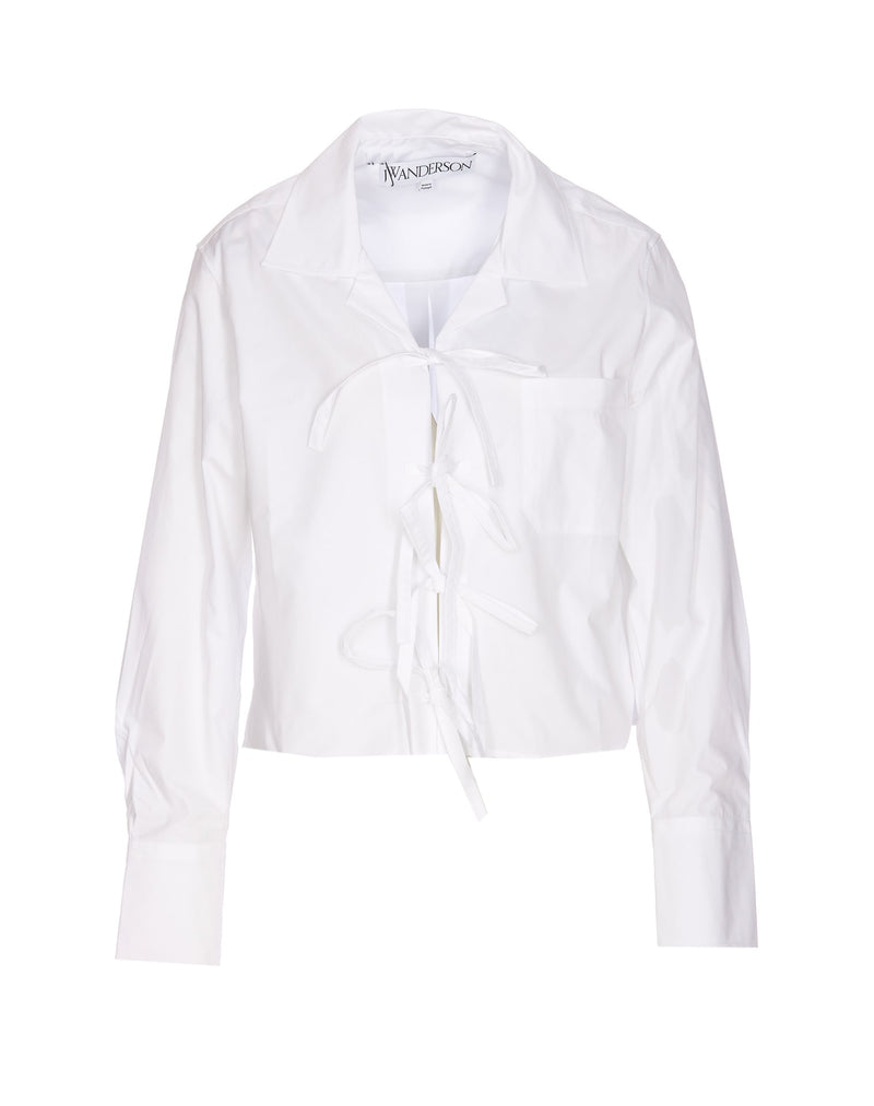 J.W. Anderson Bow Tie Cropped Shirt - Women