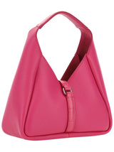 Givenchy Mini G-hobo Bag In Neon Pink Soft Leather - Women