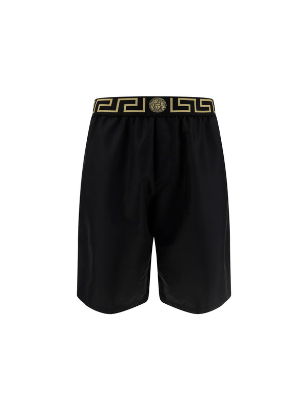 Versace Greca Printed Waistband Swim Shorts - Men