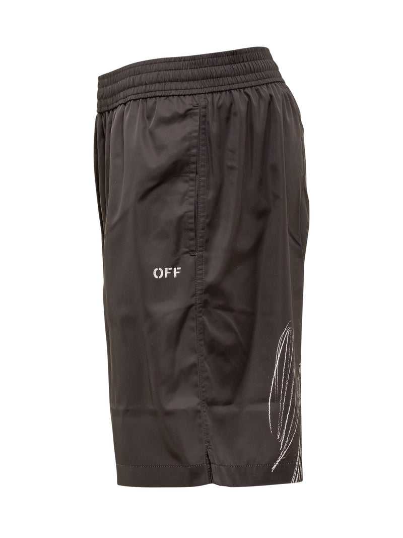 Off-White Scribble Swimshort - Men