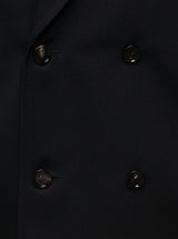 Bottega Veneta Black Sartorial Double-breasted Jacket With Tonal Buttons In Wool Man - Women