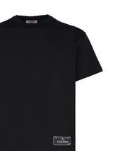 Cotton T-shirt With Maison Valentino Sartorial Label - Men