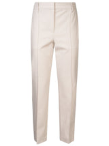 Brunello Cucinelli Regular Fit Cropped Trousers - Women