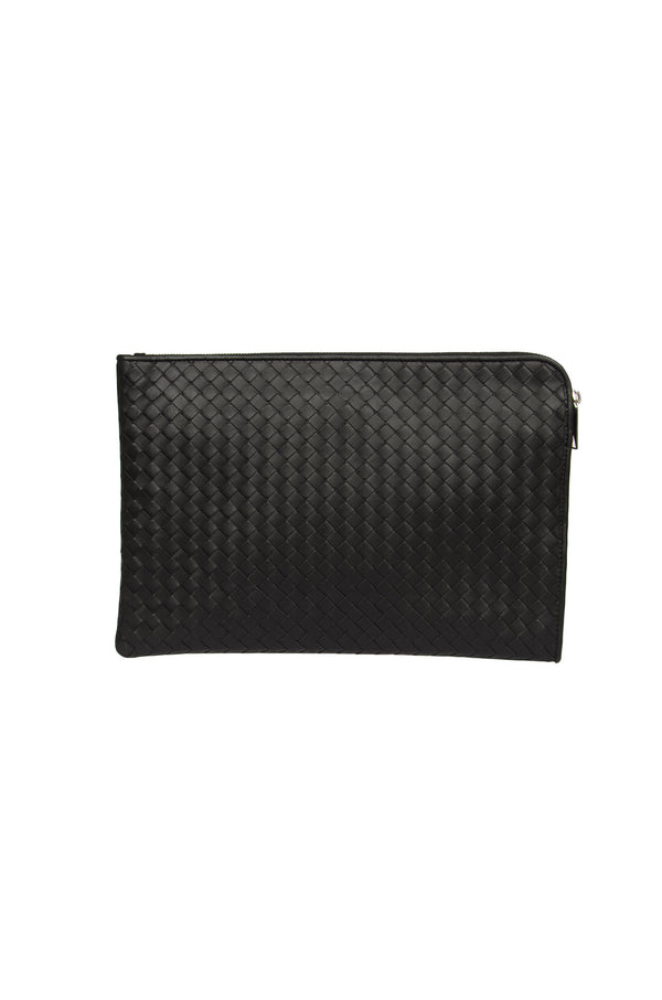 Bottega Veneta Zip Front Detail Weaved Clutch - Men