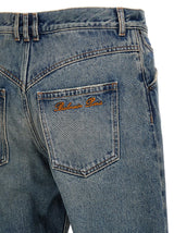 Balmain Logo Embroidery Denim Jeans - Men