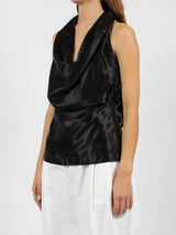 Bottega Veneta Fluid Viscose Draped Top - Women