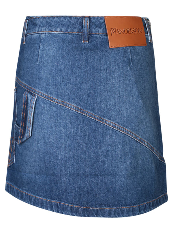 J.W. Anderson Denim Blue Miniskirt - Women